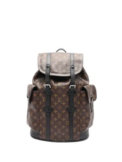 Pre-owned Louis Vuitton 2020 Christopher Pm Backpack In Brown