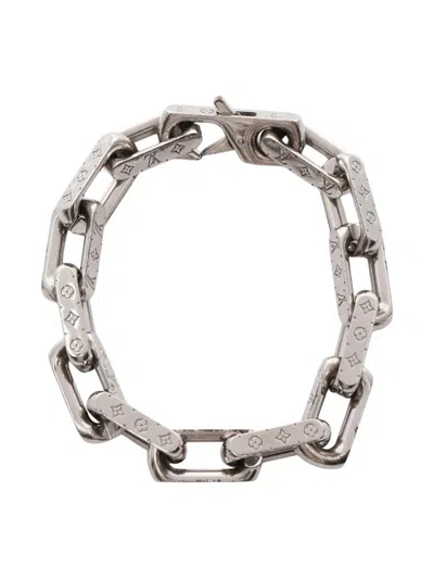Pre-owned Louis Vuitton 2020 Collier Chain Bracelet In Silver
