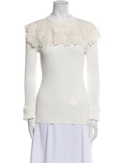 Pre-owned Louis Vuitton 2020 Crew Neck Sweater In White