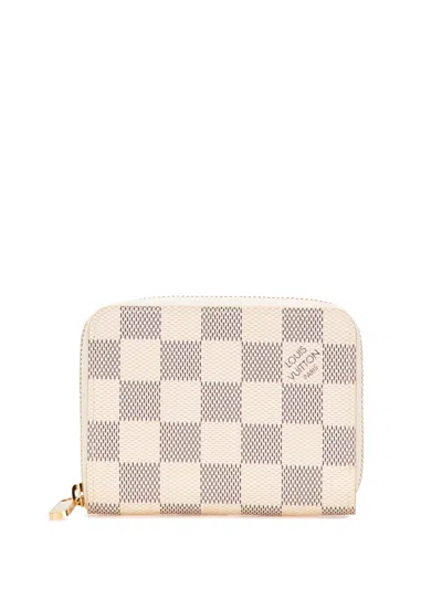 Pre-owned Louis Vuitton 2020 Damier Azur Zippy Purse Coin Pouch