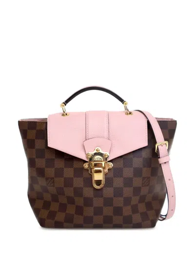 Pre-owned Louis Vuitton 2020 Damier Ebene Clapton Backpack In Brown