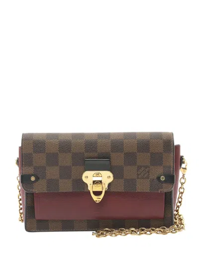 Pre-owned Louis Vuitton 2020 Damier Ebene Vavin Pm Shoulder Bag In Brown