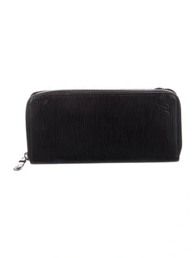 Pre-owned Louis Vuitton 2020 Epi Leather Zippy Wallet In Black