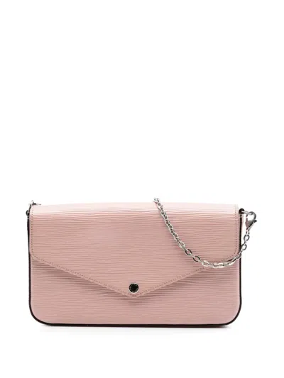 Pre-owned Louis Vuitton 2020 Epi Pochette Felicie Crossbody Bag In Pink