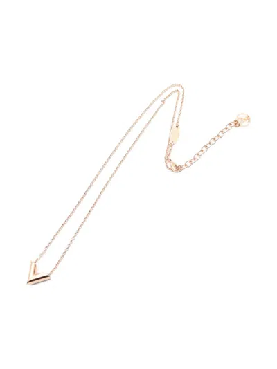 Pre-owned Louis Vuitton 2020 Essential V Necklace In Pink