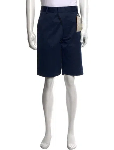 Pre-owned Louis Vuitton 2020 Flat Front Shorts W/ Tags In Blue