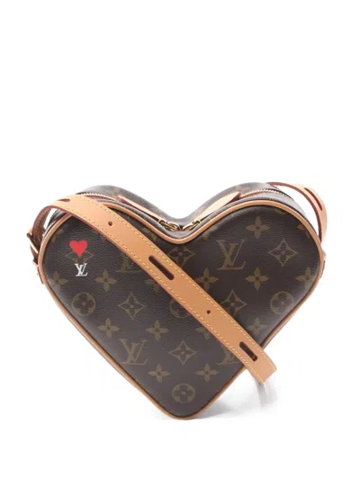 Pre-owned Louis Vuitton 2020 Game On Coeur Heart Cross Body Bag In Brown