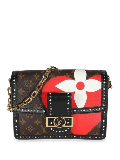 Pre-owned Louis Vuitton 2020 Game On Dauphine Mm Shoulder Bag In Black