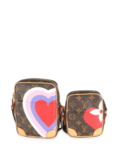 Pre-owned Louis Vuitton 2020 Game On Paname Bag (set Of Two) In Brown