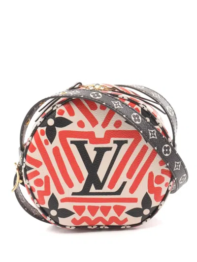 Pre-owned Louis Vuitton 2020 Giant Crafty Boite Chapeau Souple Shoulder Bag In Red