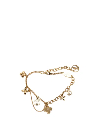 Pre-owned Louis Vuitton 2020 Gold Plated Monogram Blooming Supple Bracelet Costume Bracelet