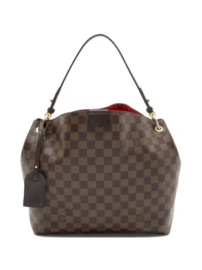 Pre-owned Louis Vuitton 2020 Graceful Pm Tote Bag In Brown