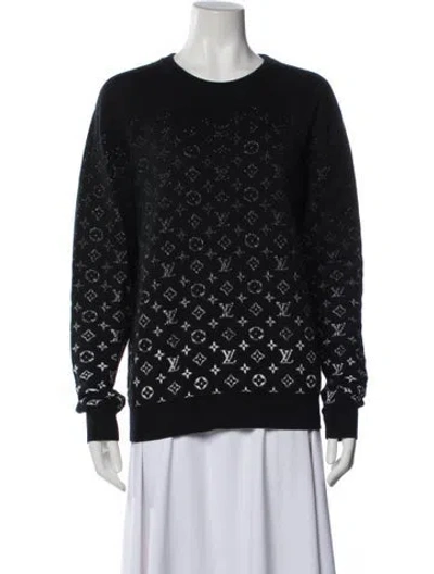 Pre-owned Louis Vuitton 2020 Graphic Print Sweater In Black