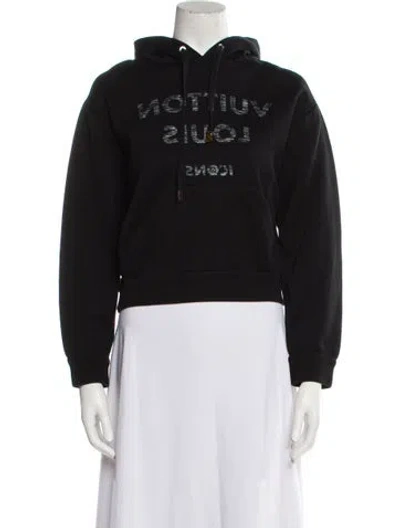 Pre-owned Louis Vuitton 2020 Graphic Print Sweatshirt In Black