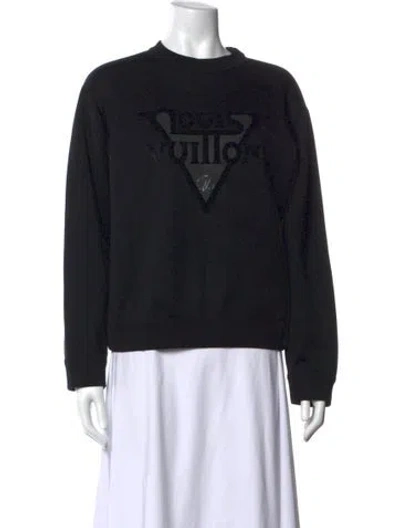Pre-owned Louis Vuitton 2020 Graphic Print Sweatshirt In Black