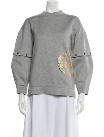 Pre-owned Louis Vuitton 2020 Graphic Print Sweatshirt In Gray
