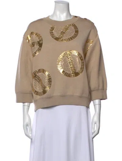 Pre-owned Louis Vuitton 2020 Graphic Print Sweatshirt In Neutrals