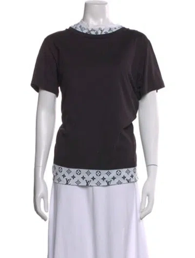 Pre-owned Louis Vuitton 2020 Graphic Print T-shirt In Black