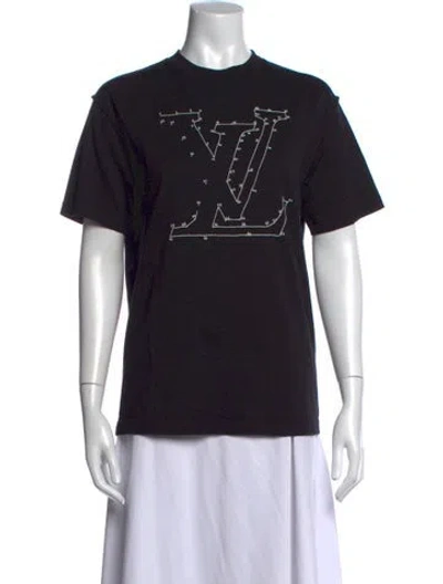 Pre-owned Louis Vuitton 2020 Graphic Print T-shirt In Black