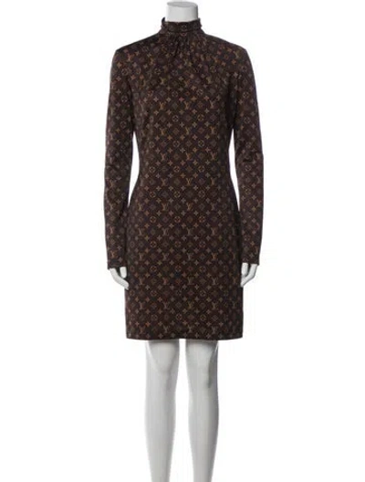 Pre-owned Louis Vuitton 2020 Knee-length Dress In Brown