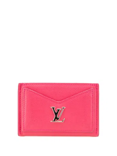 Pre-owned Louis Vuitton 2020 Lockme Card Holder In Pink