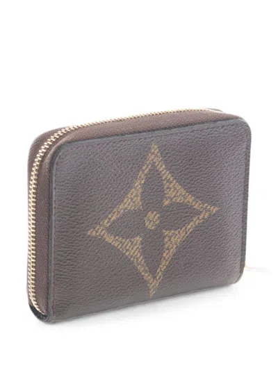 Pre-owned Louis Vuitton 2020 Logo-print Wallet In Brown