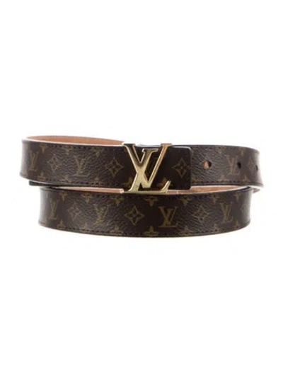 Pre-owned Louis Vuitton 2020 Lv Monogram Belt In Brown
