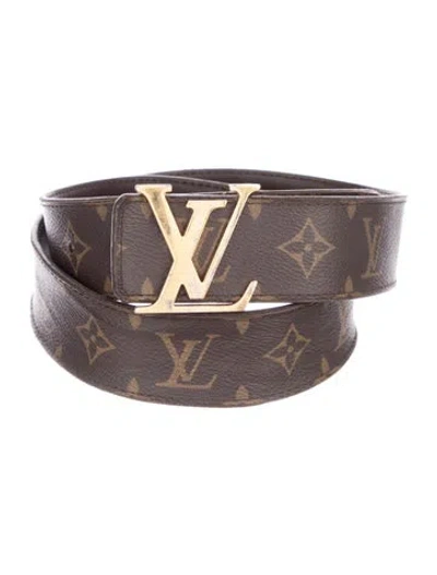 Pre-owned Louis Vuitton 2020 Lv Monogram Belt Kit In Brown