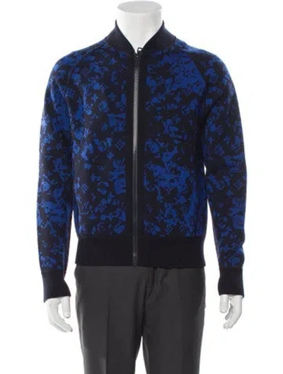Pre-owned Louis Vuitton 2020 Lv Monogram Bomber Jacket In Blue
