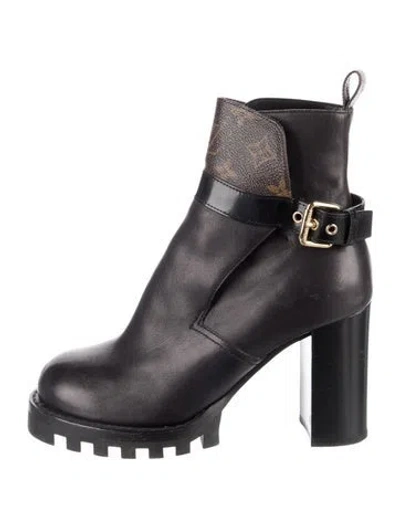 Pre-owned Louis Vuitton 2020 Lv Monogram Boots In Black