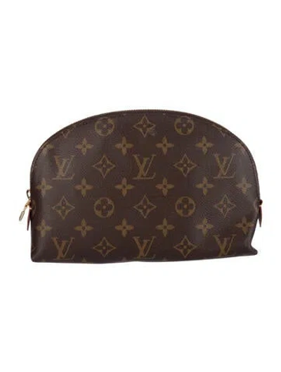 Pre-owned Louis Vuitton 2020 Lv Monogram Cosmetic Pouch Gm In Brown