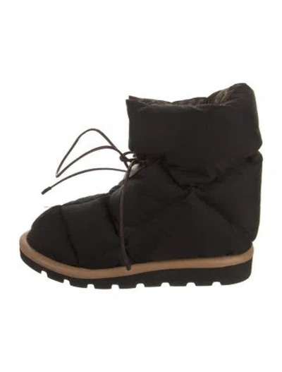 Pre-owned Louis Vuitton 2020 Lv Monogram Lace-up Boots In Black