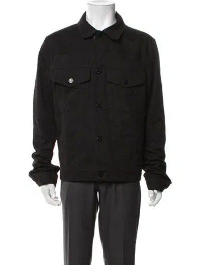 Pre-owned Louis Vuitton 2020 Lv Monogram Trucker Jacket In Black