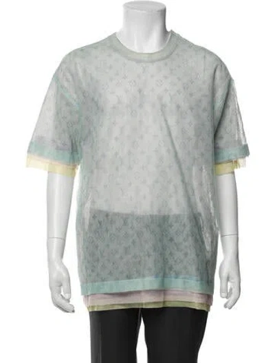 Pre-owned Louis Vuitton 2020 Lv Monogram T-shirt In Blue