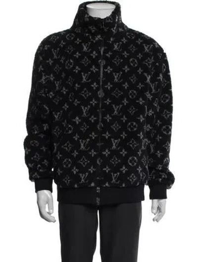 Pre-owned Louis Vuitton 2020 Lv Monogram Windbreaker In Black