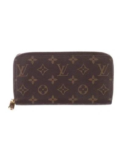 Pre-owned Louis Vuitton 2020 Lv Monogram Zippy Wallet In Brown