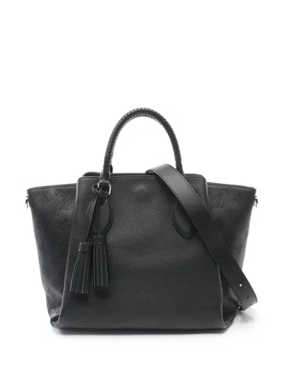 Pre-owned Louis Vuitton 2020 Mahina Haumea Two-way Handbag In Black
