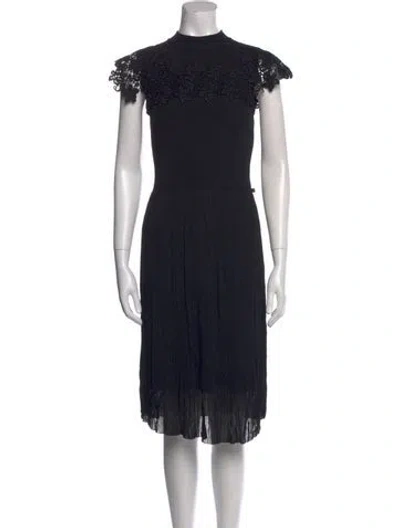 Pre-owned Louis Vuitton 2020 Midi Length Dress In Black