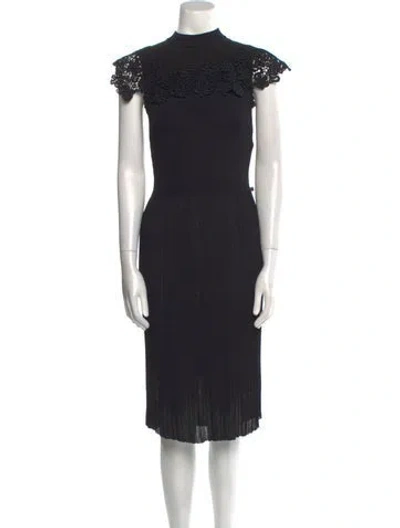 Pre-owned Louis Vuitton 2020 Midi Length Dress In Black