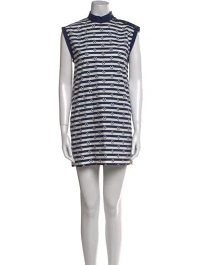 Pre-owned Louis Vuitton 2020 Mini Dress In Blue