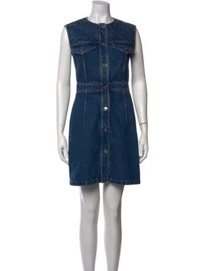 Pre-owned Louis Vuitton 2020 Mini Dress In Blue