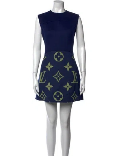 Pre-owned Louis Vuitton 2020 Mini Dress W/ Tags In Blue