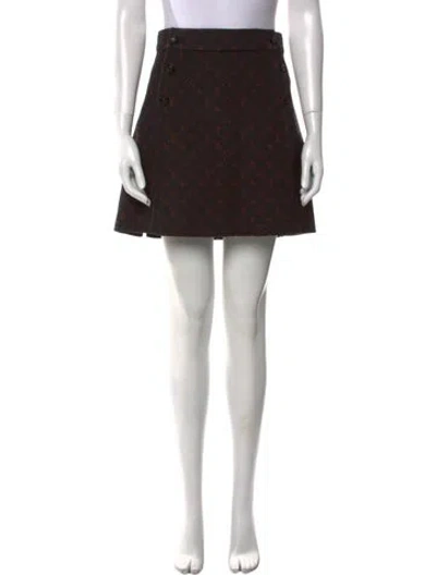 Pre-owned Louis Vuitton 2020 Mini Skirt In Black