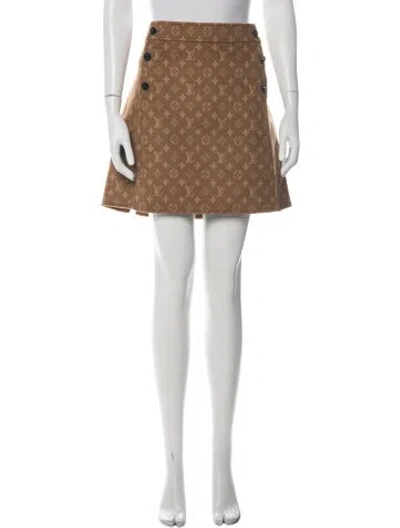 Pre-owned Louis Vuitton 2020 Mini Skirt In Brown