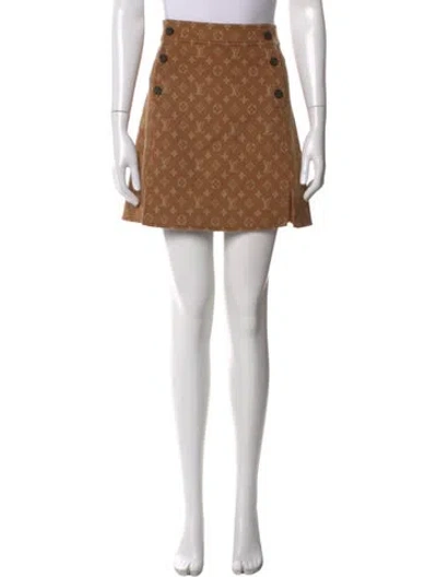 Pre-owned Louis Vuitton 2020 Mini Skirt W/ Tags In Neutral