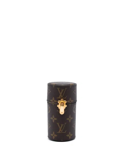 Pre-owned Louis Vuitton 2020 Monogram 100ml Fragrance Travel Case In Brown