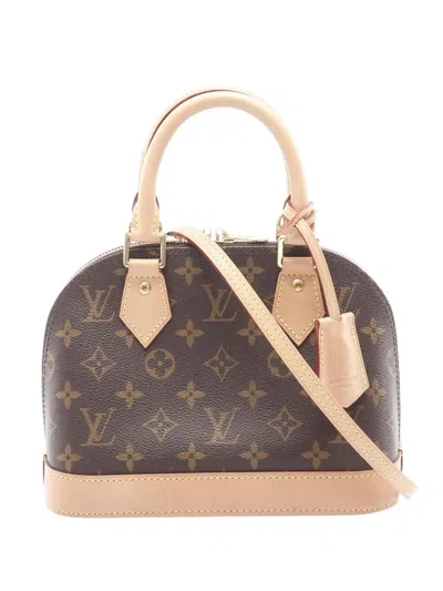 Pre-owned Louis Vuitton 2020 Monogram Alma Bb Satchel In Brown