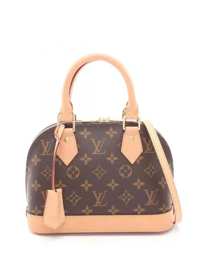 Pre-owned Louis Vuitton 2020 Monogram Alma Bb Satchel In Brown