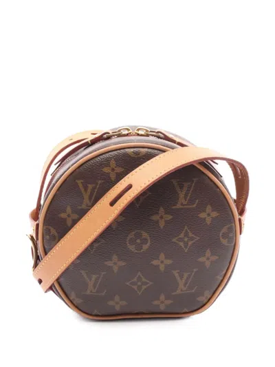 Pre-owned Louis Vuitton 2020 Monogram Boite Chapeau Souple Pm Crossbody Bag In Brown