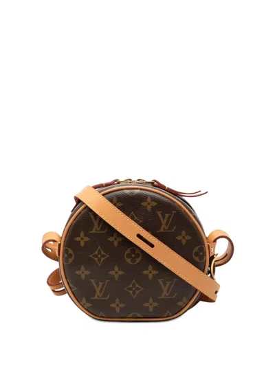 Pre-owned Louis Vuitton 2020 Monogram Boite Chapeau Souple Pm Crossbody Bag In Brown